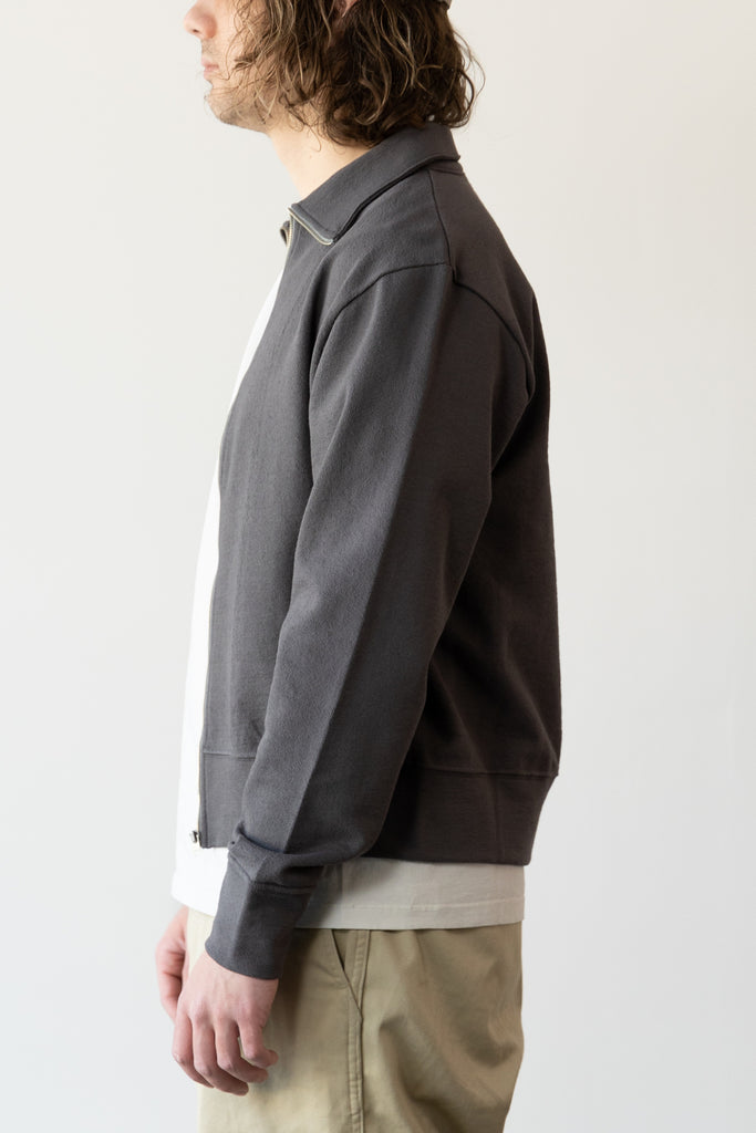 Lady White Co. - Textured Full Zip - Solid Grey - Canoe Club