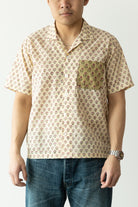 Karu Research - Floral Motif Print Camp Shirt - Cream - Canoe Club