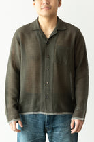 Karu Research - Selvedge Camp Shirt - Brown - Canoe Club