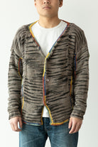 Karu Research - Natural Dyed Cardigan - Grey - Canoe Club