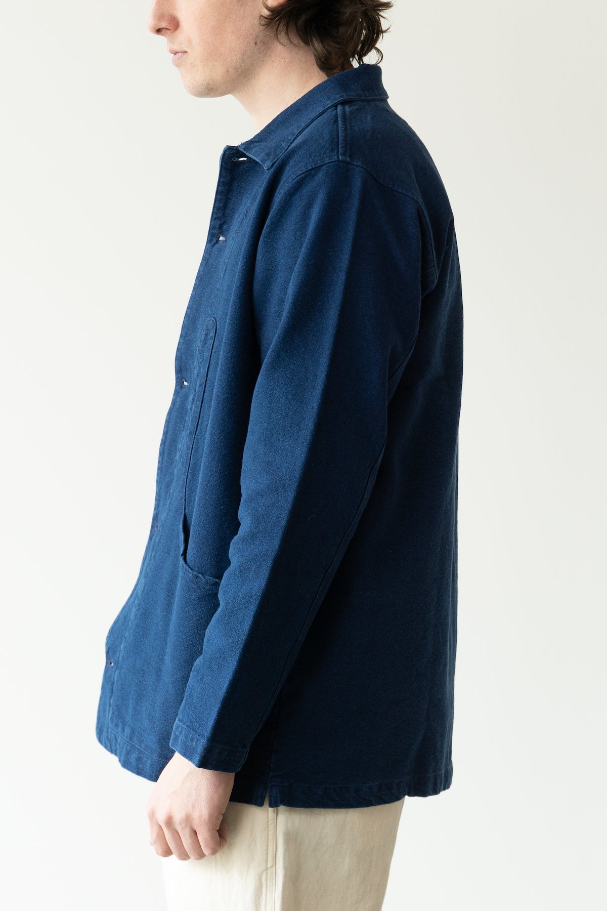 Wythe - Rustic Plainweave Hunting Jacket - Indigo - Canoe Club