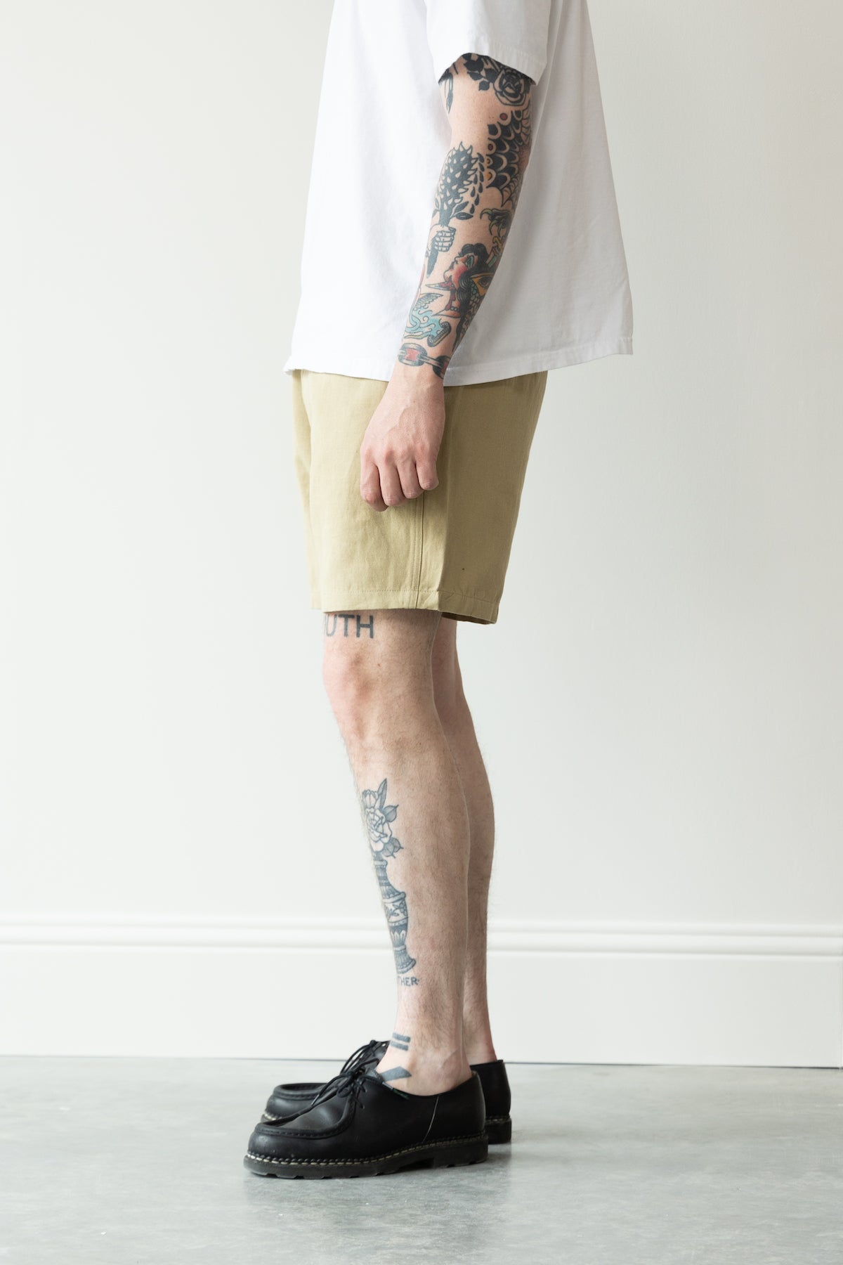 Wythe - Cotton/Linen Shorts - Camp Khaki - Canoe Club