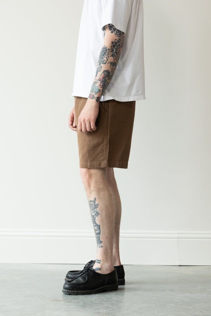 Wythe - Cotton/Linen Shorts - Churro Brown - Canoe Club