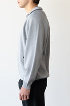 Noma t.d. - Skipper Neck Sweater - Grey - Canoe Club
