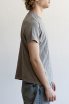 Velva Sheen - Short Sleeve Rolled Tee - Grey - Canoe Club