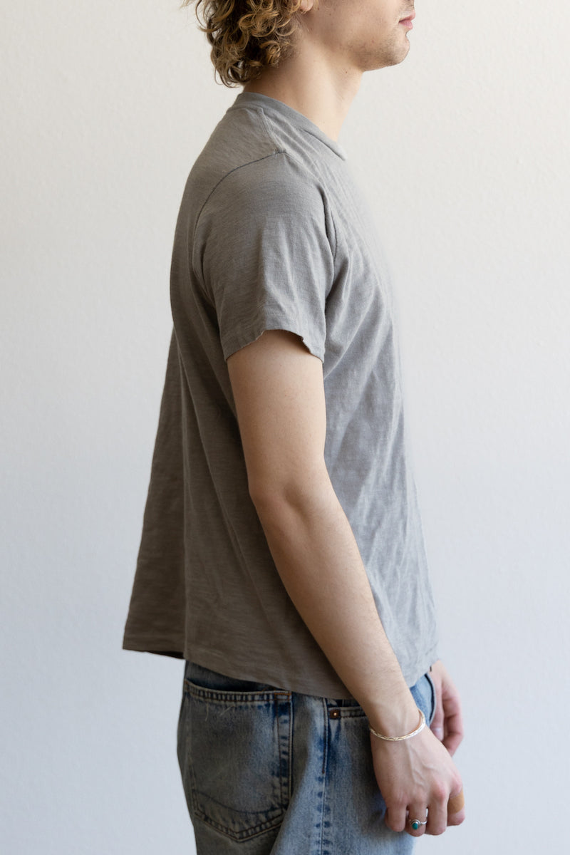 Velva Sheen - Short Sleeve Rolled Tee - Grey - Canoe Club