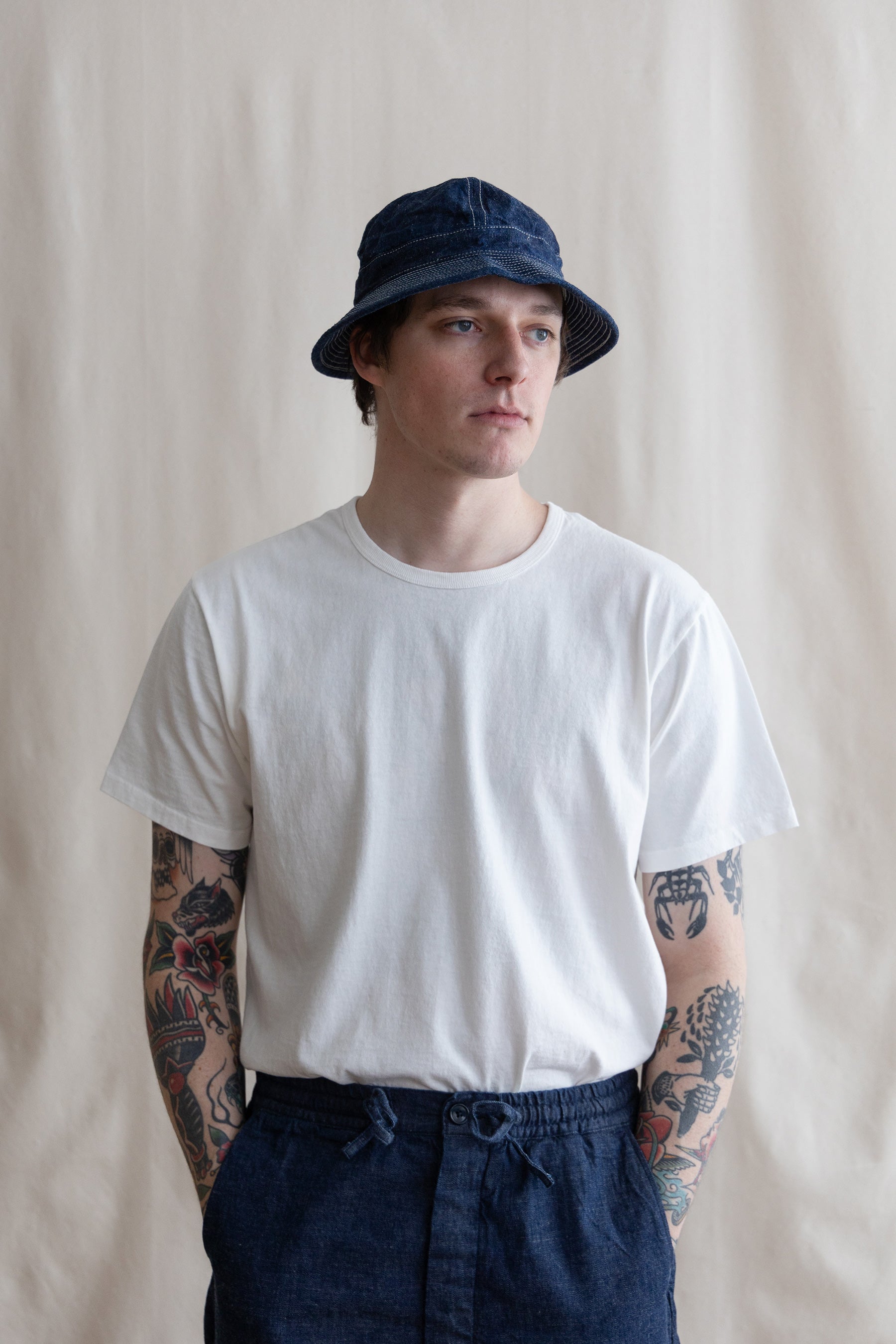 orSlow - US Navy Hat - Denim - Canoe Club