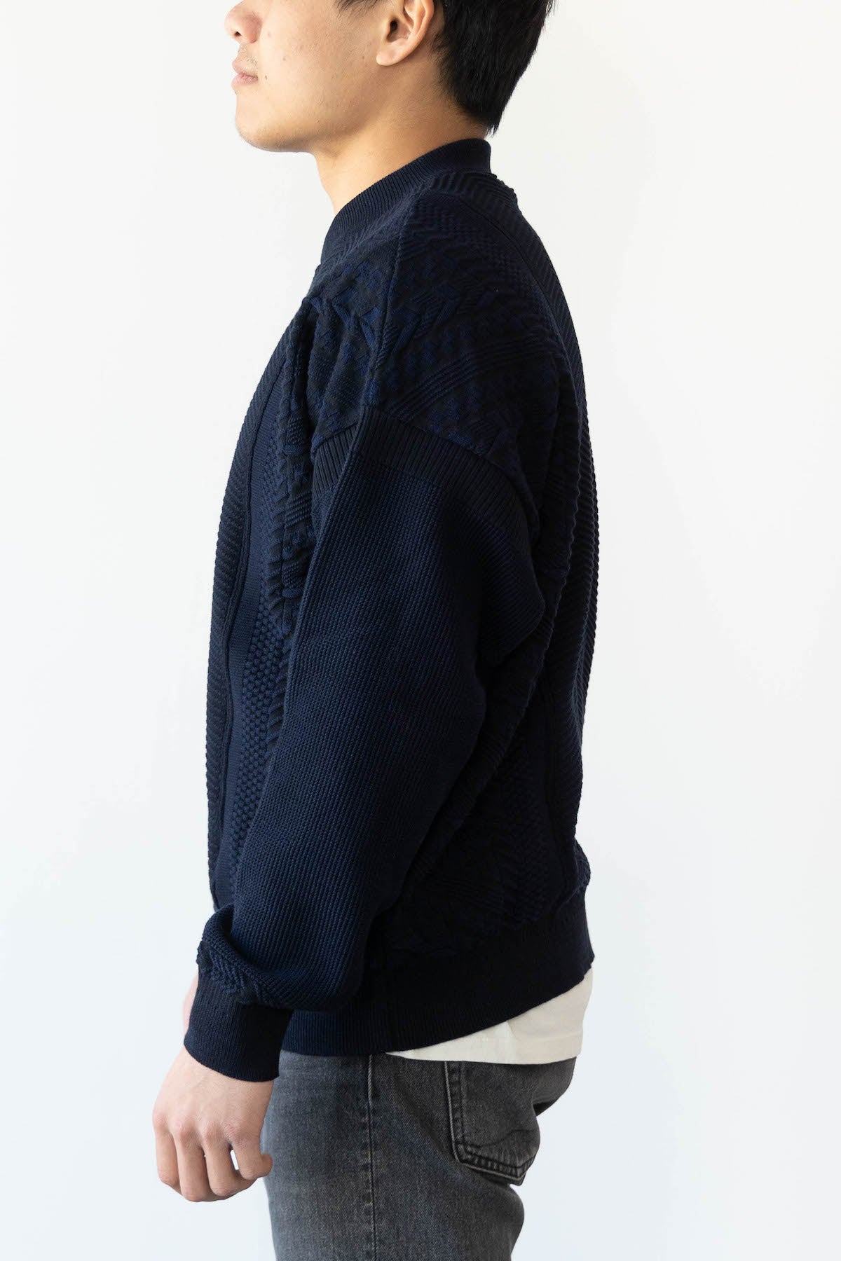 Yashiki - Hanadoki Knit - Navy - Canoe Club