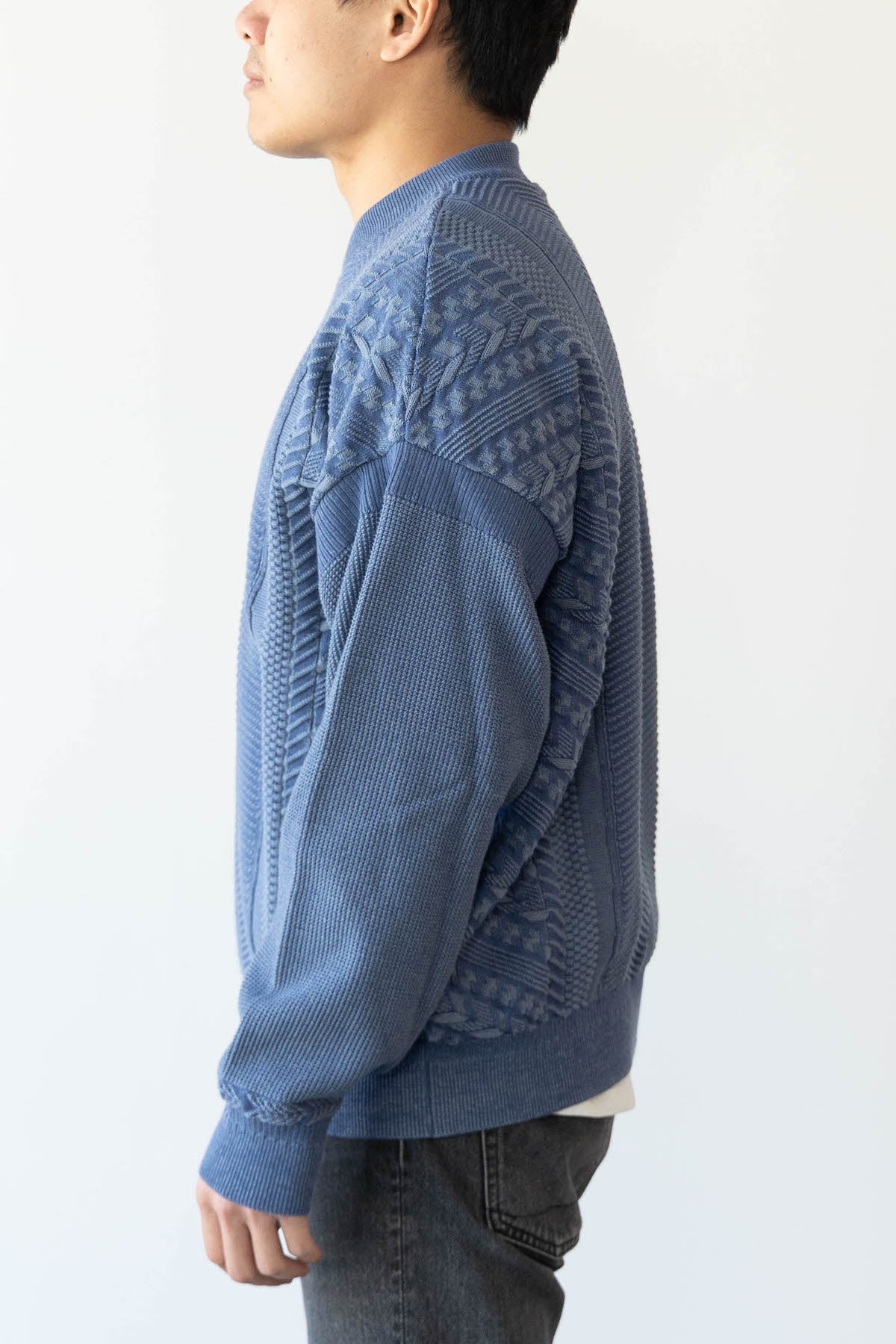 Yashiki - Hanadoki Knit - Smokey Blue - Canoe Club