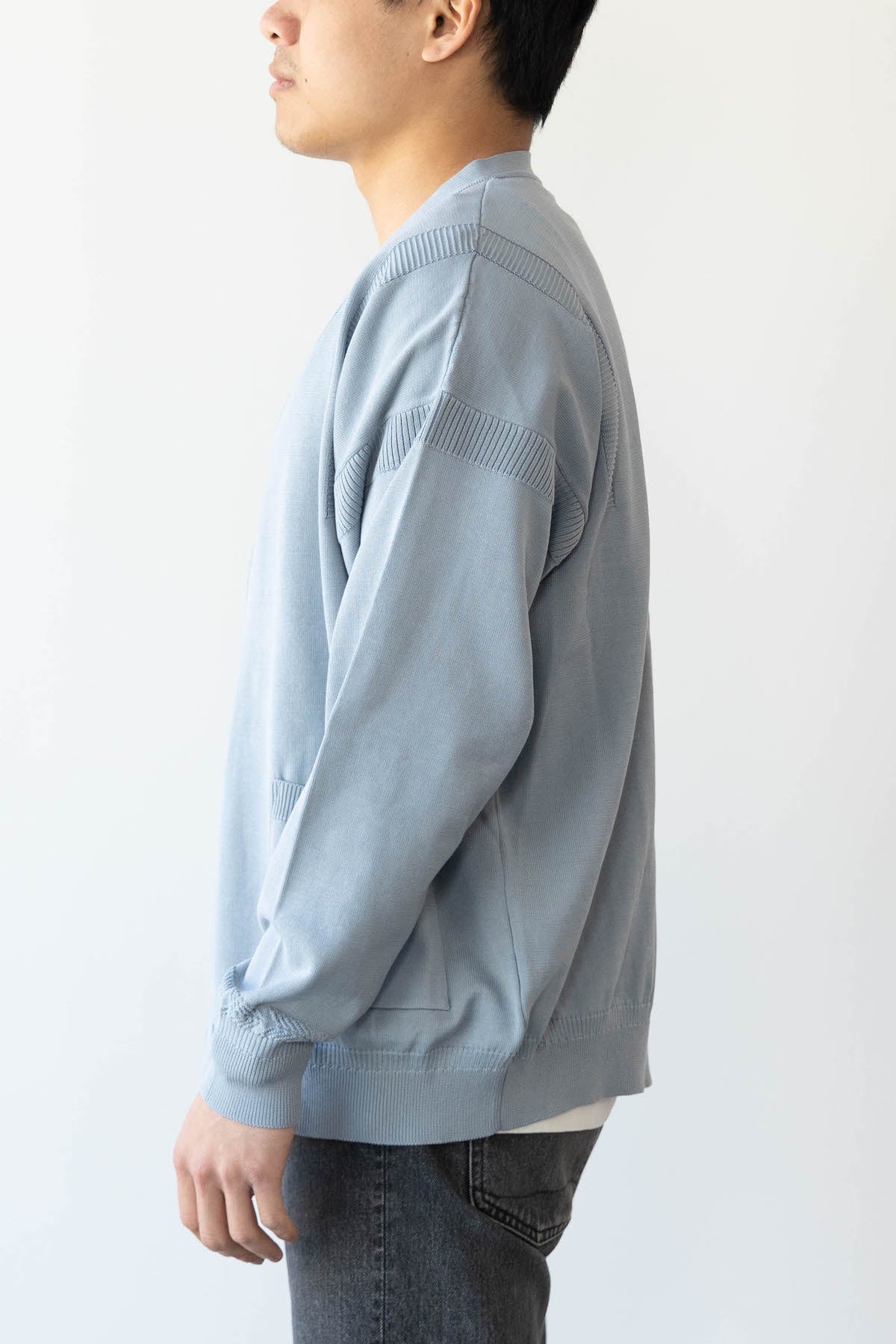 Yashiki - Satoyuki Cardigan - Pale Blue - Canoe Club