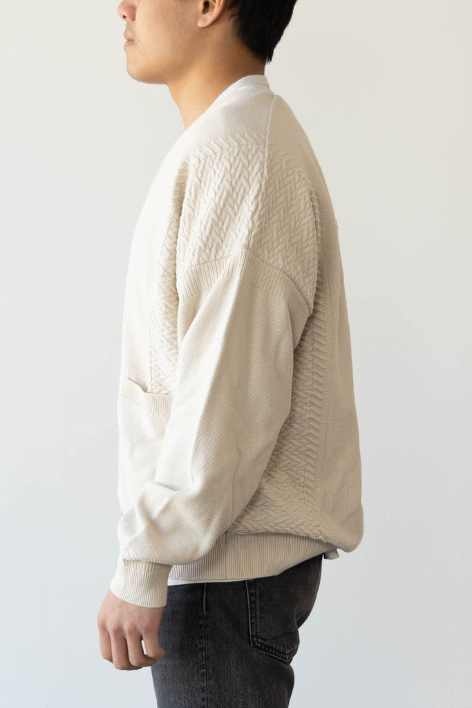 Yashiki - Hanaikada Cardigan - Ivory - Canoe Club