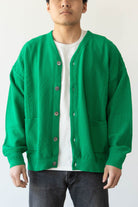 Yashiki - Hanaikada Cardigan - Kelly Green - Canoe Club