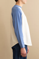 J. Press - Baseball Sweater - White/Sax - Canoe Club