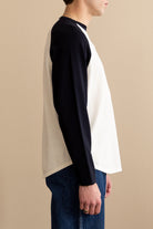 J. Press - Baseball Sweater - White/Navy - Canoe Club