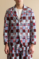 J. Press - India Madras 3 Button Old Fit Jacket - Sax - Canoe Club