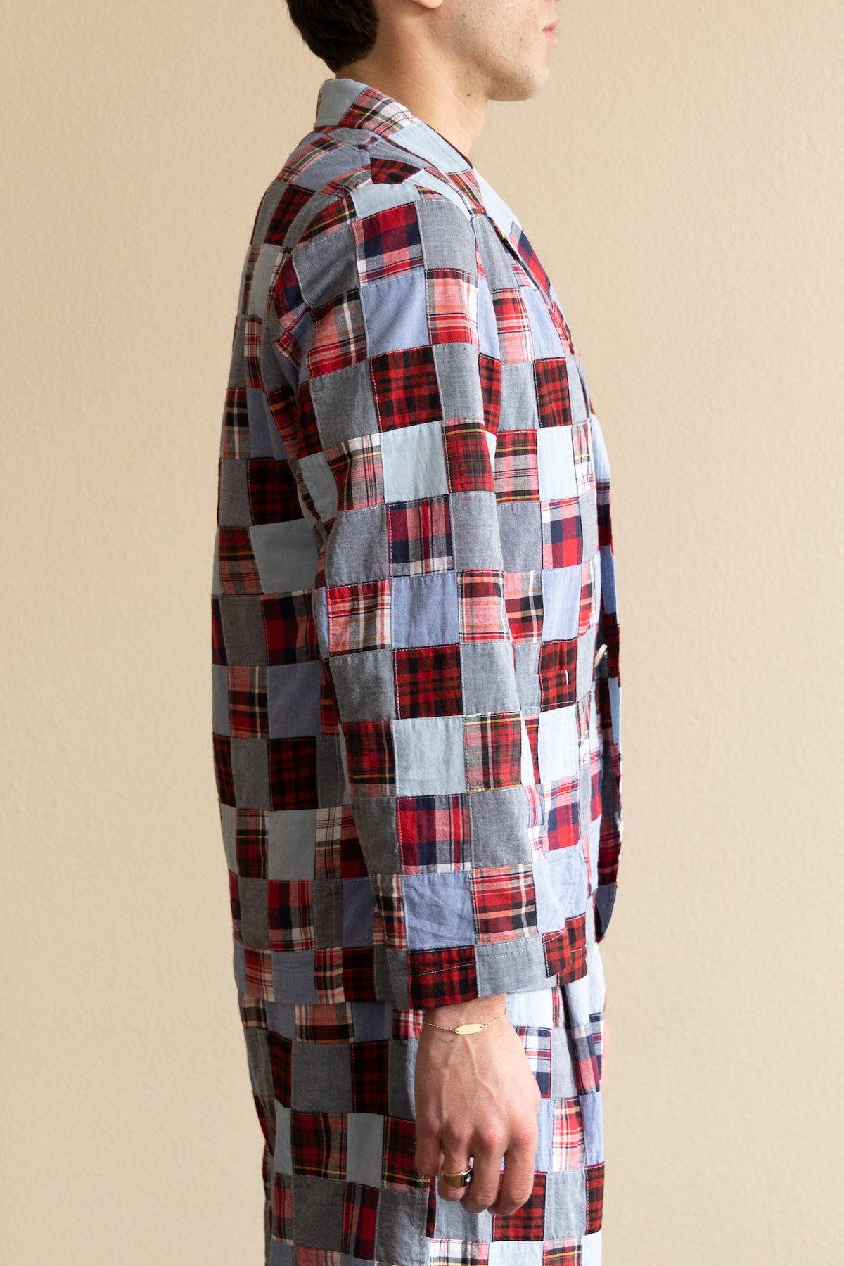 J. Press - India Madras 3 Button Old Fit Jacket - Sax - Canoe Club