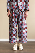 J. Press - India Madras 1 Tuck Wide Easy Trousers - Sax - Canoe Club
