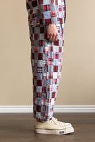 J. Press - India Madras 1 Tuck Wide Easy Trousers - Sax - Canoe Club