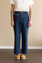 J. Press - Recycled Denim Military Trousers - Sky Blue - Canoe Club