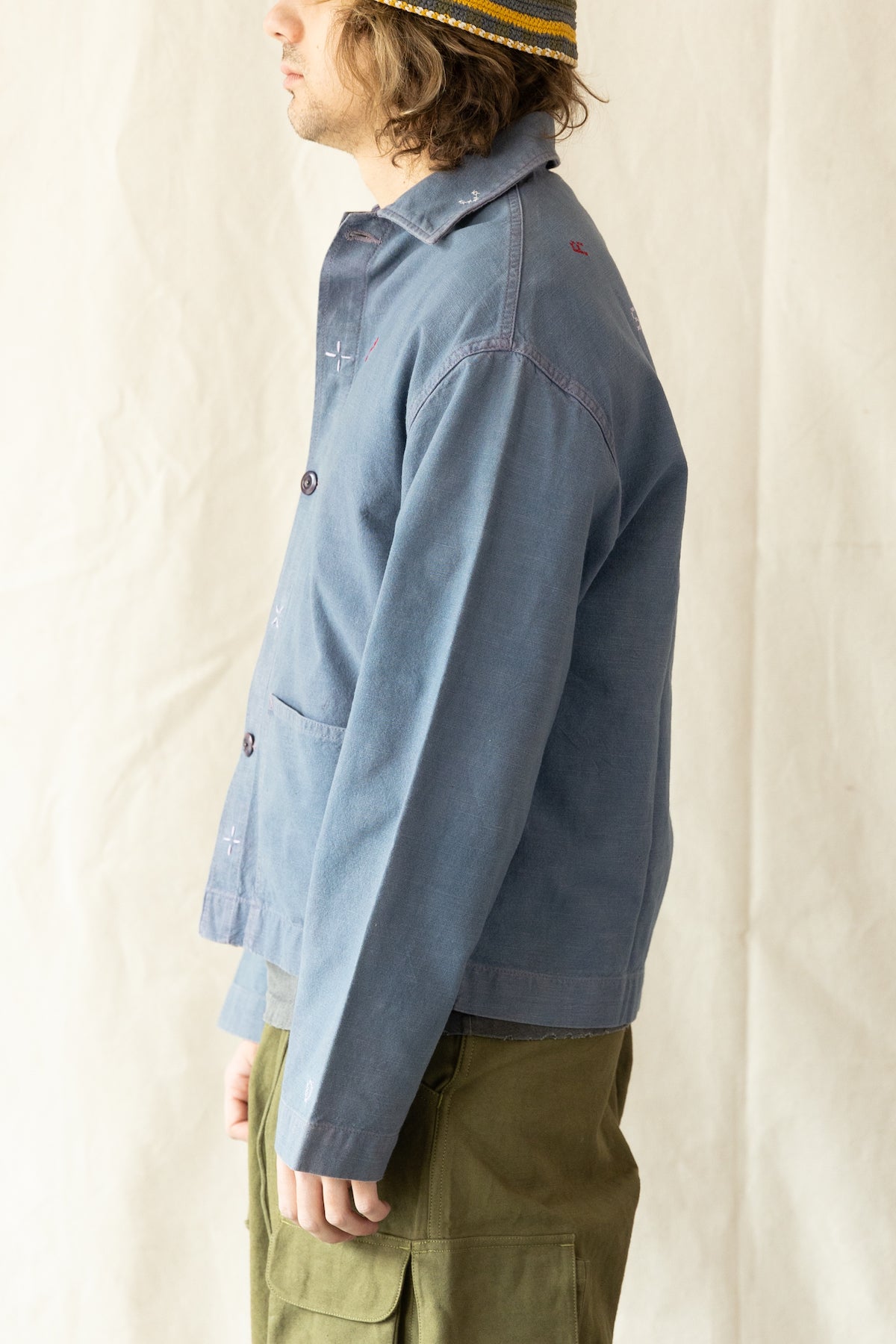 Story Mfg. - SOT Jacket - Purple Cross Stitch - Canoe Club