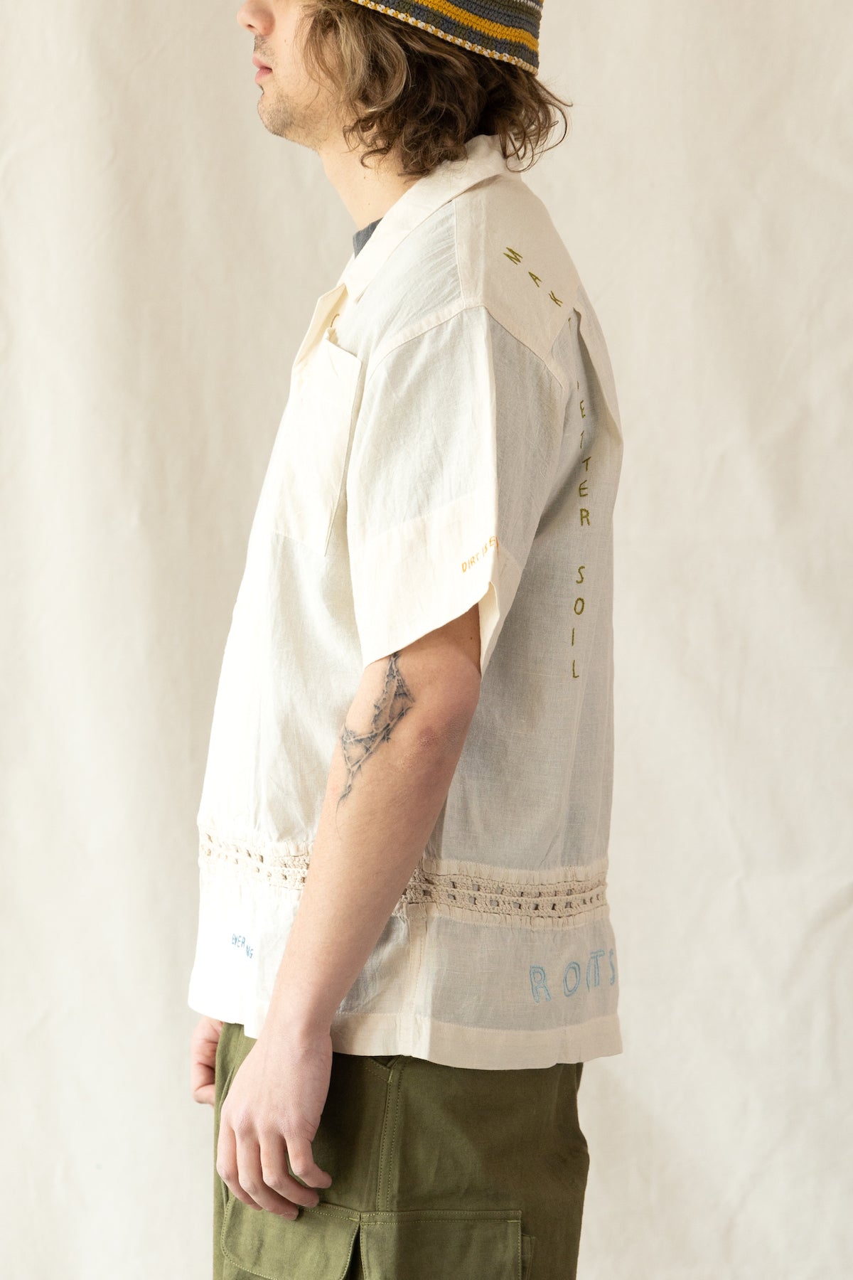 Story Mfg. - Greetings Shirt - Ecru Ground Hugger - Canoe Club