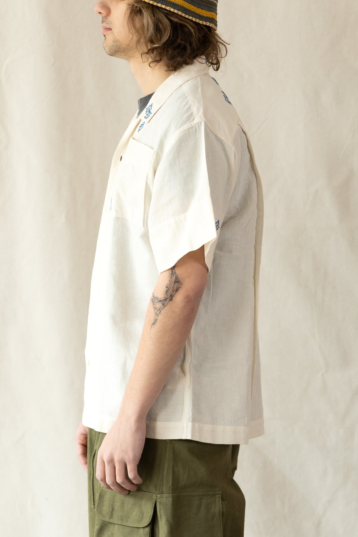 Story Mfg. - Greetings Shirt - Carrot Hand Embroidery - Canoe Club