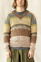 Story Mfg. - Keeping Jumper Treefall Handknit - Olive - Canoe Club