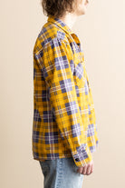 RE/DONE - 50s Plaid Straight Bottom Shirt - Yellow/Purple - Canoe Club