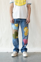 RE/DONE - Patched Up 501 Jeans - Indigo/Floral - Canoe Club