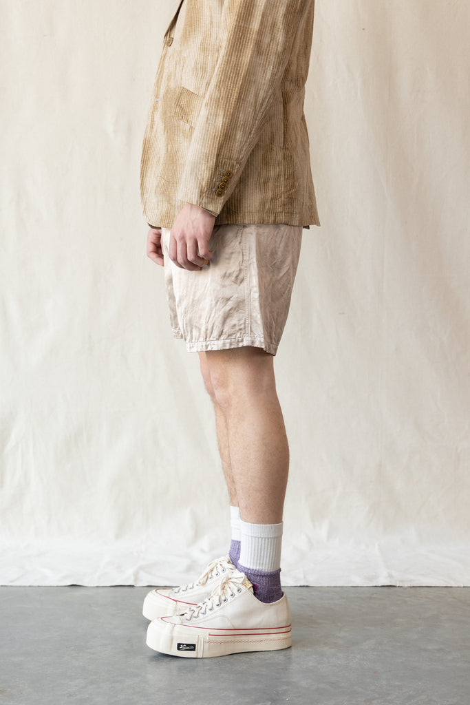 ts(s) - Garment Dye Viscose Drawstring Shorts - Beige - Canoe Club