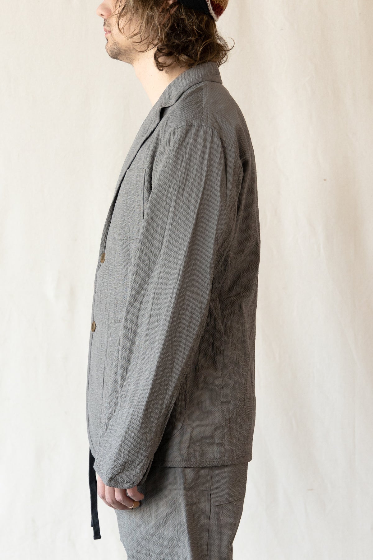 ts(s) - Seersucker 2 Button Jacket - Gray - Canoe Club