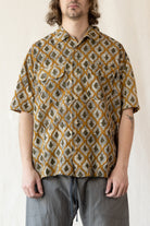 ts(s) - Ethnic Print Short Sleeve Shirt - Khaki - Canoe Club