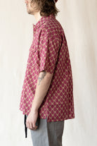 ts(s) - Ethnic Print Short Sleeve Shirt - Red - Canoe Club