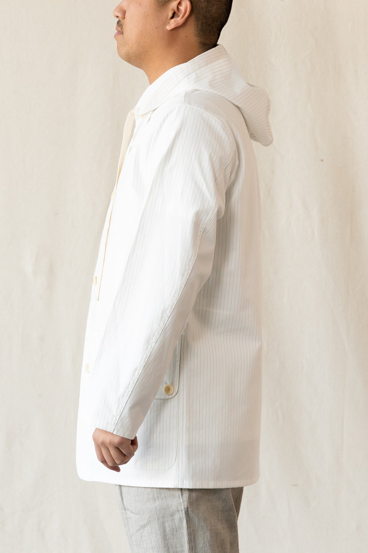 Document - Hooded Field Jacket - White - Canoe Club
