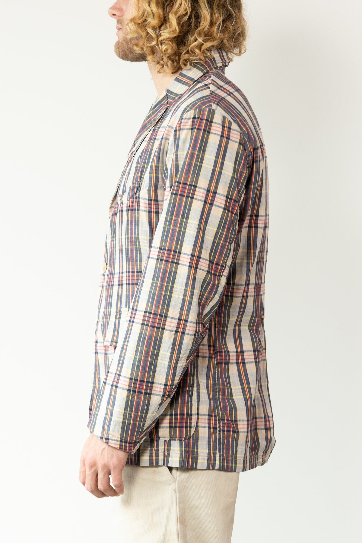 RRL - Unconstructed Madras Sport Coat - Madras - Canoe Club