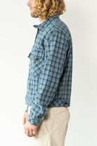 RRL - Indigo Checked Linen-Cotton Jacket - Indigo Multi - Canoe Club
