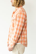 RRL - Slim Fit Plaid Jersey Western Shirt - Red/Cream Multi - Canoe Club