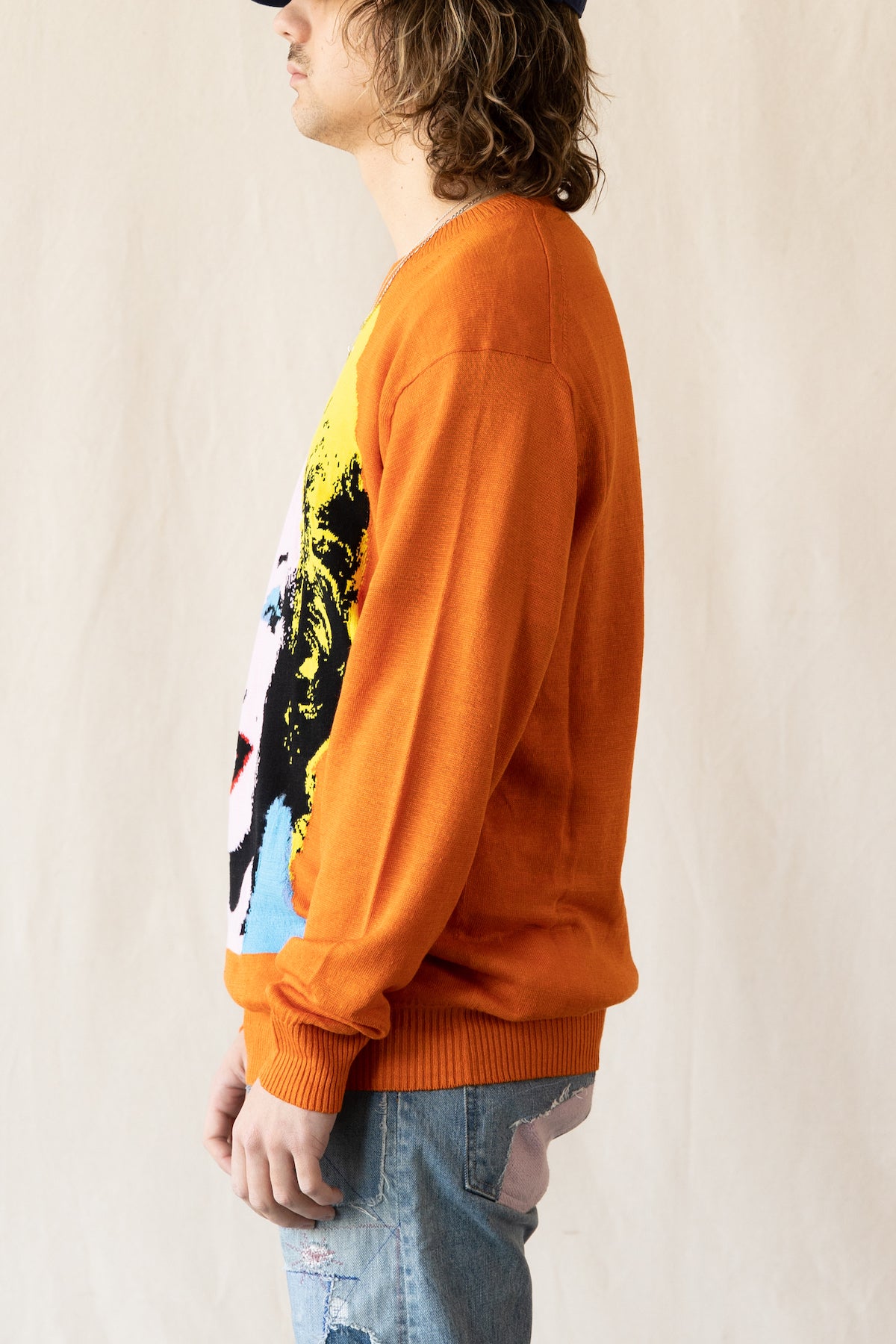 Junya Watanabe - Marilyn Monroe Graphic Sweater - Orange - Canoe Club