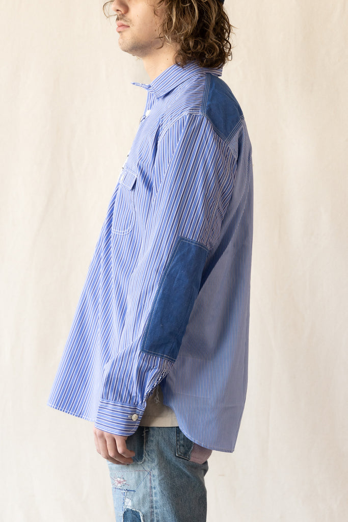 Junya Watanabe - Roy Lichtenstein Mix Cotton Shirt - Blue - Canoe Club
