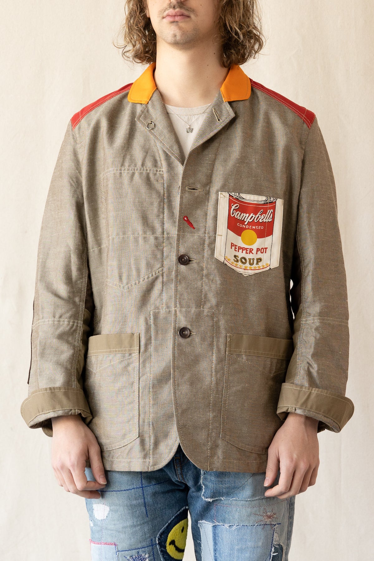Junya Watanabe - Andy Warhol Jacket - Beige/Brown - Canoe Club