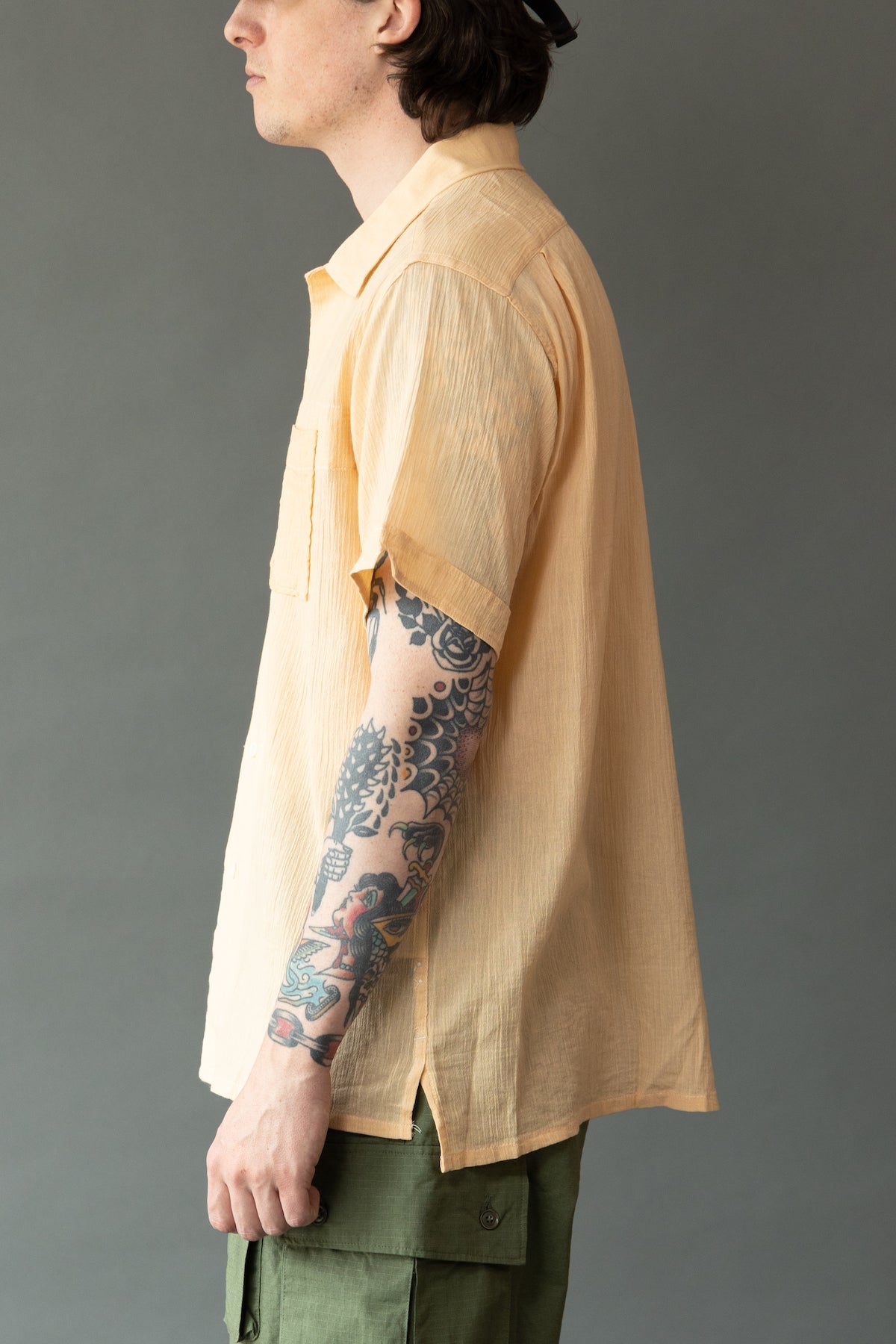 Engineered Garments - Camp Shirt - Coral Cotton Crepe - Canoe Club