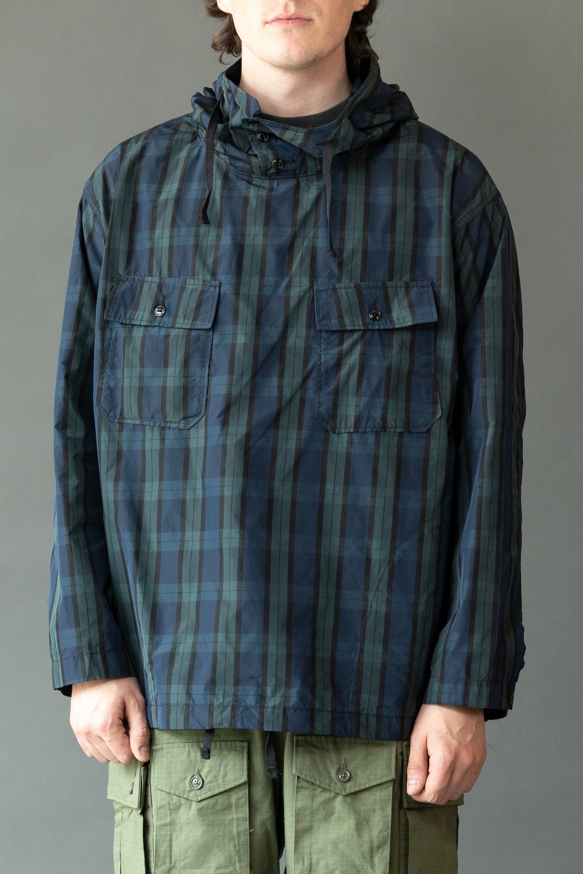 Engineered Garments - Cagoule Shirt - Blackwatch Crushed Taffeta - Canoe Club