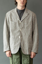 Engineered Garments - Bedford Jacket - Natural/Black LC Stripe - Canoe Club