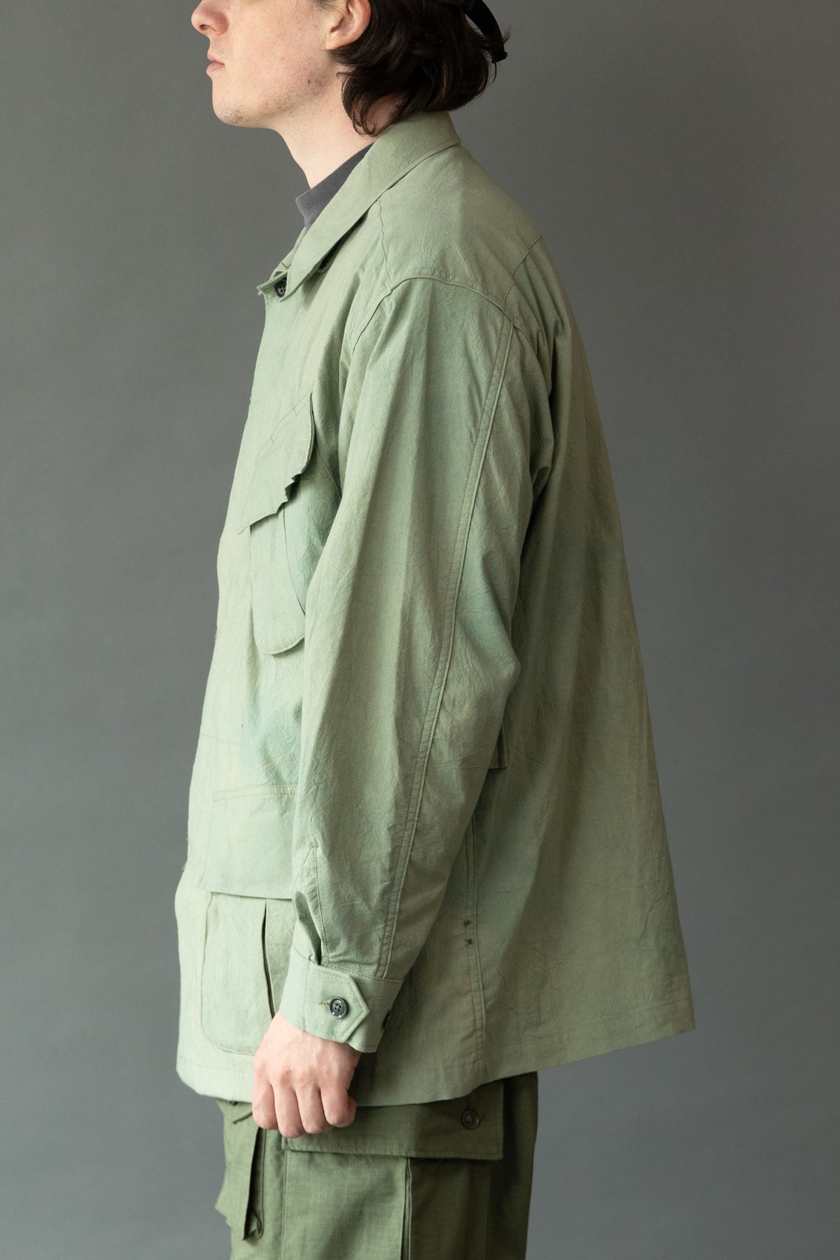 Engineered Garments - Jungle Fatigue Jacket - Olive Cotton Sheeting - Canoe Club