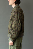 Engineered Garments - Aviator Jacket - Olive Camo 6.5oz Flat Twill - Canoe Club