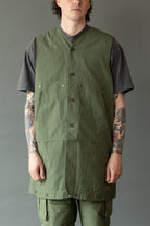 Engineered Garments - Liner Vest - Olive Cotton Ripstop - Canoe Club