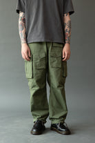 Engineered Garments - FA Pant - Olive Cotton Ripstop - Canoe Club