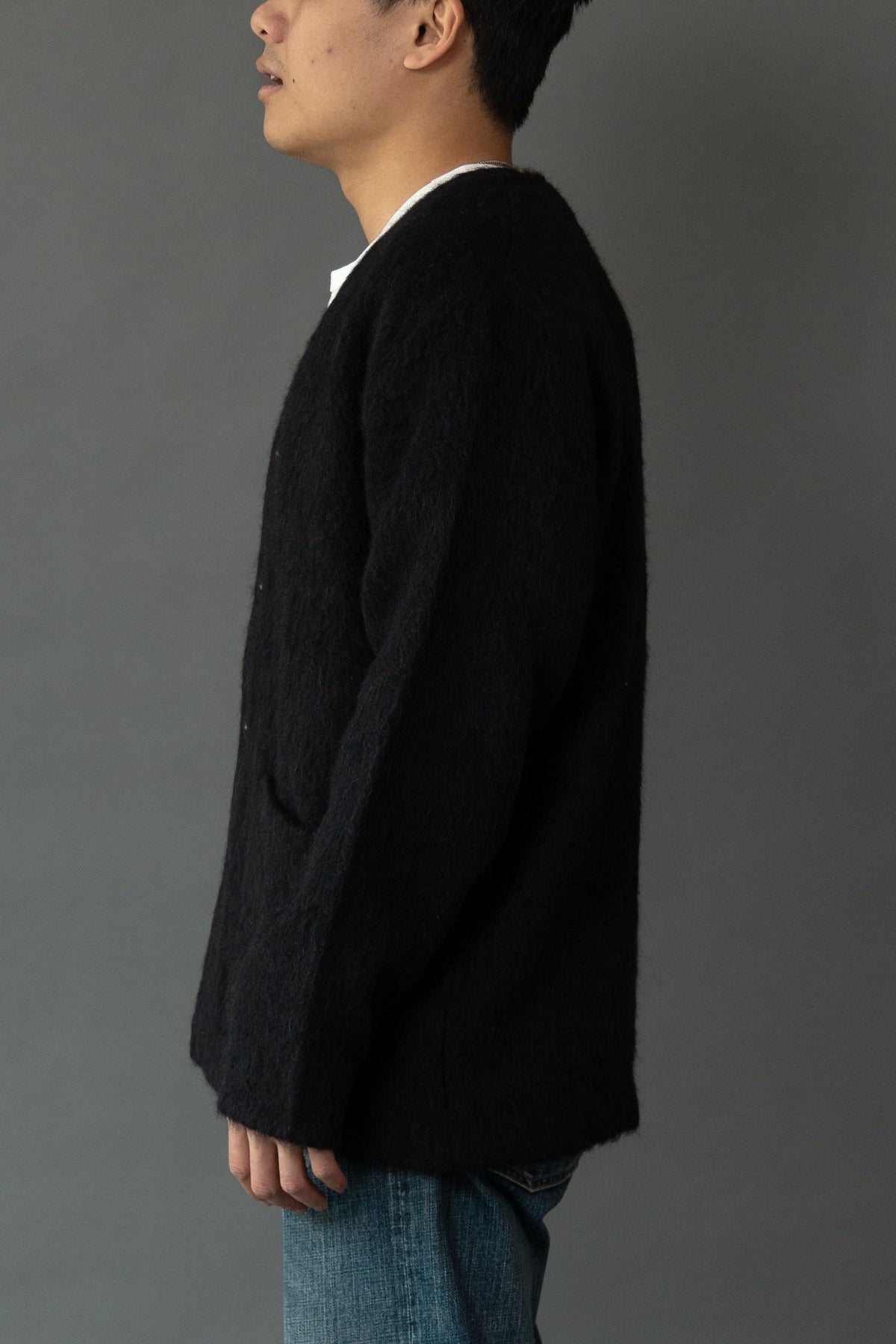 Our Legacy Cardigan | Black Mohair | Canoe Club