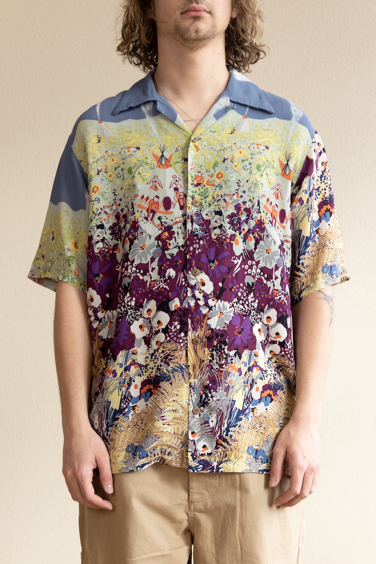 Rayon NAVAJOLAND Aloha Shirt - Trico