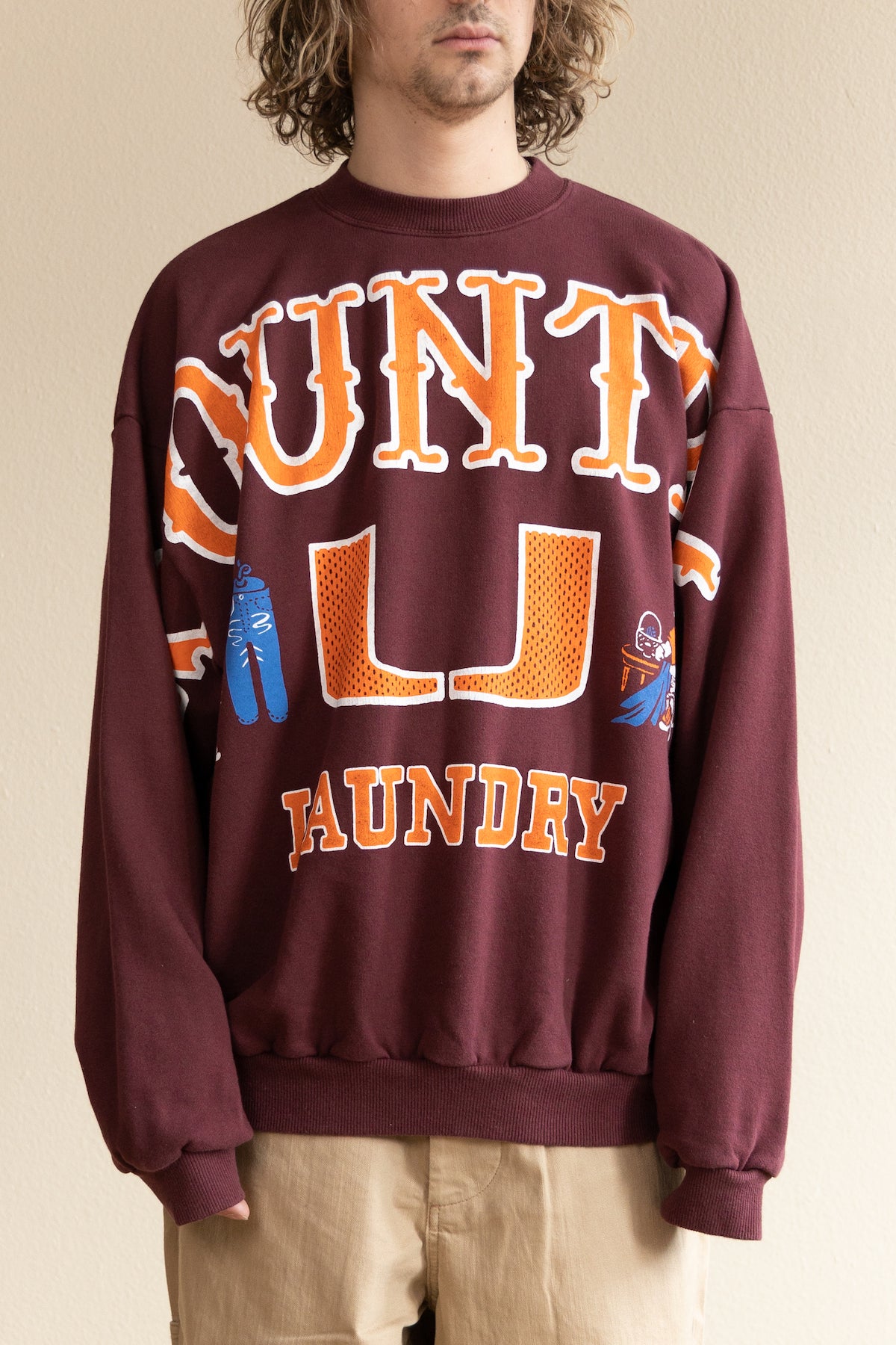 Kapital - 30/-SWT Knit BIG SWT (BIG KOUNTRY) - Burgundy - Canoe Club